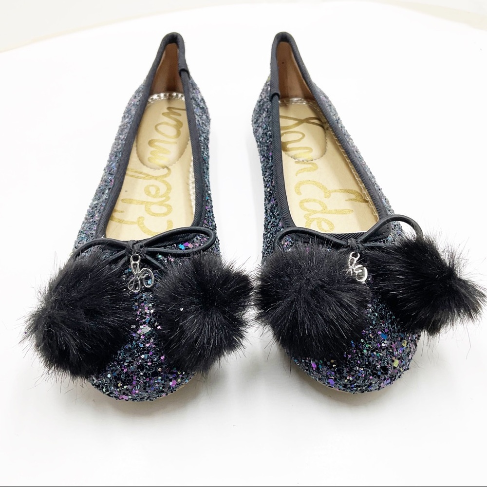💕HP💕🆕{Sam Edelman}Glitter Felicia Ballet Flats - Picture 7 of 9